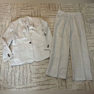 LOFT Linen Suit with Blazer (NWT) and Dress Pants